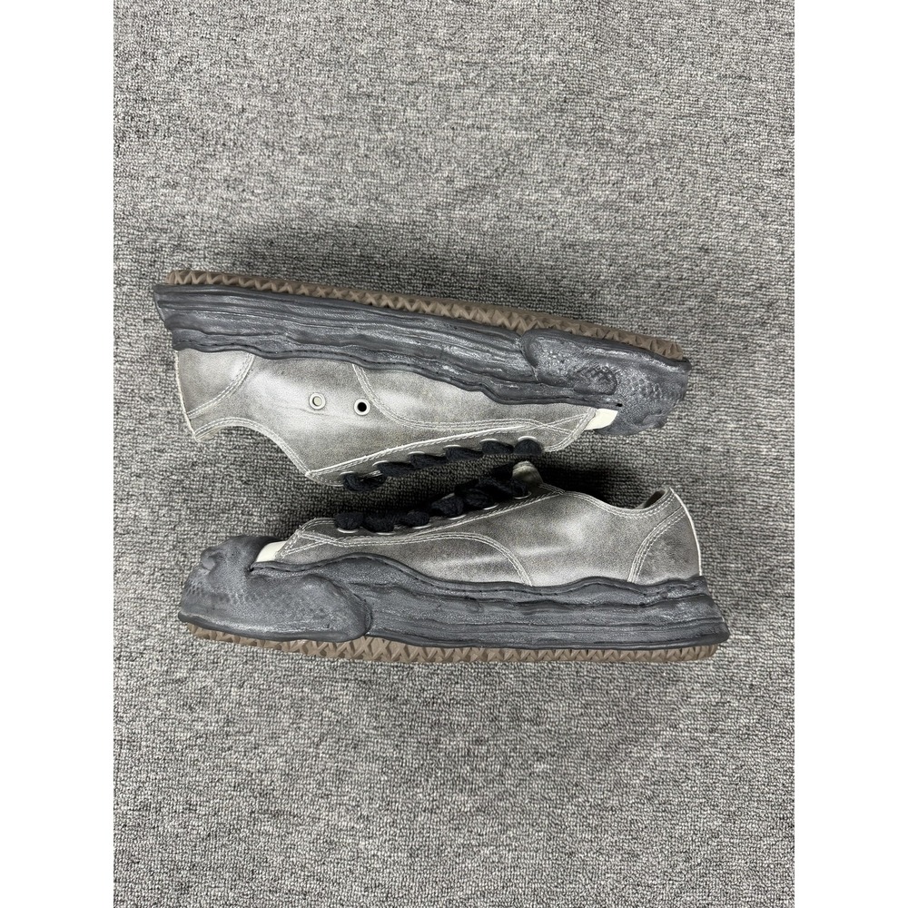 Maison Mihara Yasuhiro Shoes Mens 11 Gray Canvas Low Top Casual Sneakers Lace Up - Picture 12 of 15